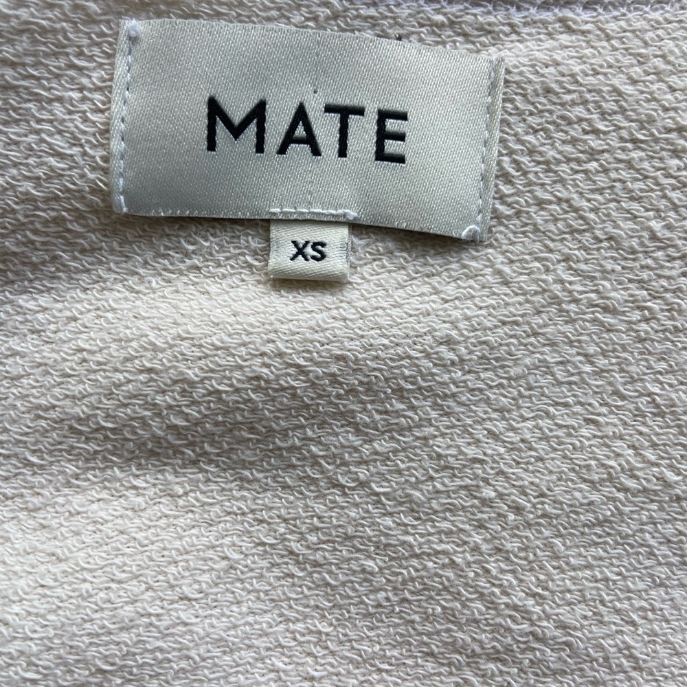 Mate The Label Donny Spritz Oversized Cropped Sweatshirt Organic Cotton Lounge - Picture 5 of 10